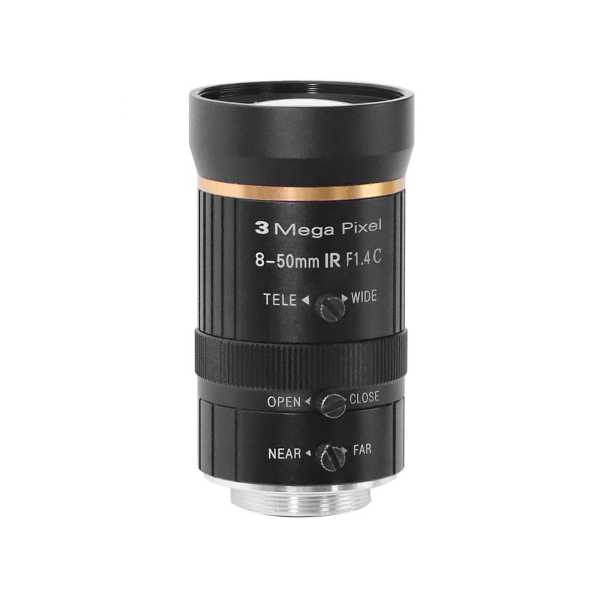 Zestaw akcesoriów do mikroskopu H_D 3mp 8-50mm 1/2,5″ obiektyw C Mount F1.4 Ręczny obiektyw IRIS obiektyw aparatu do nagrywania wideo na żywo kamera monitorująca slajdy mikroskopowe