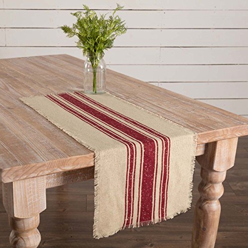 Yuletide-Burlap-Red-Stripe-Runner-12x36 Yuletide Burlap Red Stripe Runner 12×36