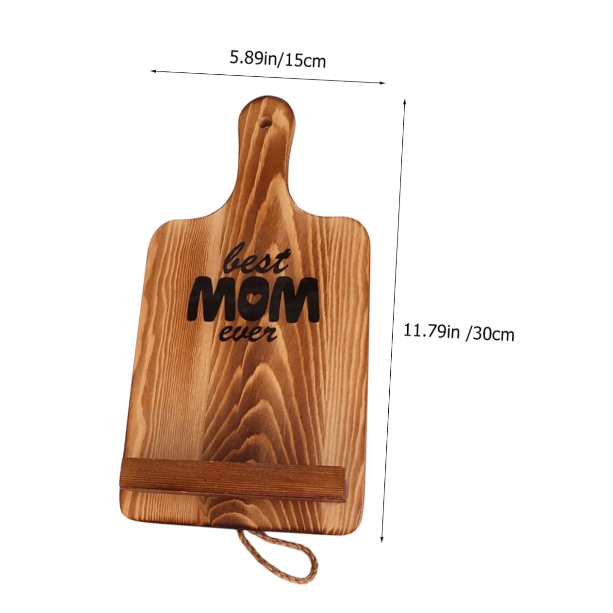 Unomor Cooking Book Holder for Mother's Day Wooden Recipe Book Stand Tablet Support Elegant Functional for Kitchen Use