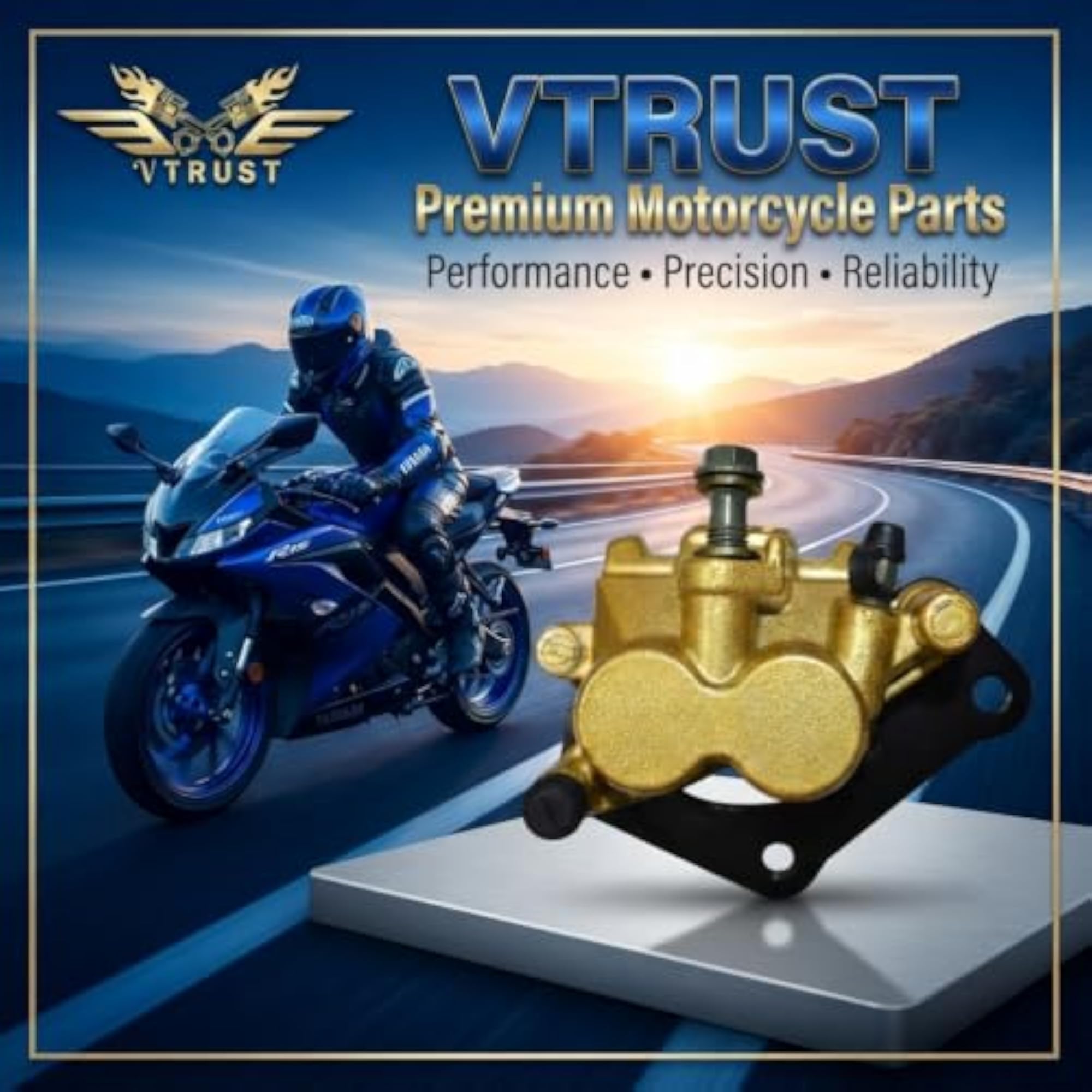 Front Brake Caliper Assembly Compatible for Yamaha R15