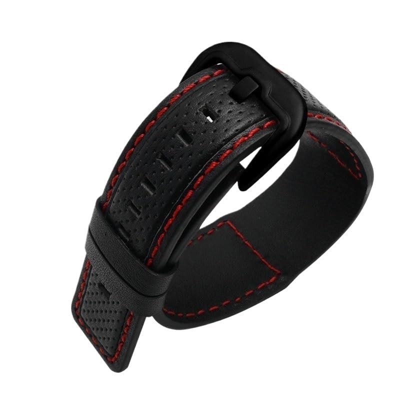 Bracelet de montre en cuir de vachette 24mm pour Dietrich Riftag RGA90S7