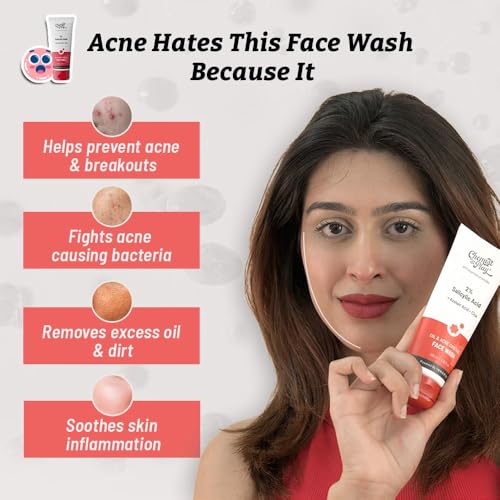 Image of Chemist At Play 2% Salicylic Acid Face Wash For Oily Skin with Niacinamide + Gentle Exfoliating Face Scrub with Mandelic Acid & Walnuts | Removes Dead Skin & Blackheads | Prevents Acne & Removes Excess Oil | For Men & Women | (100ml each) | Pack of 2