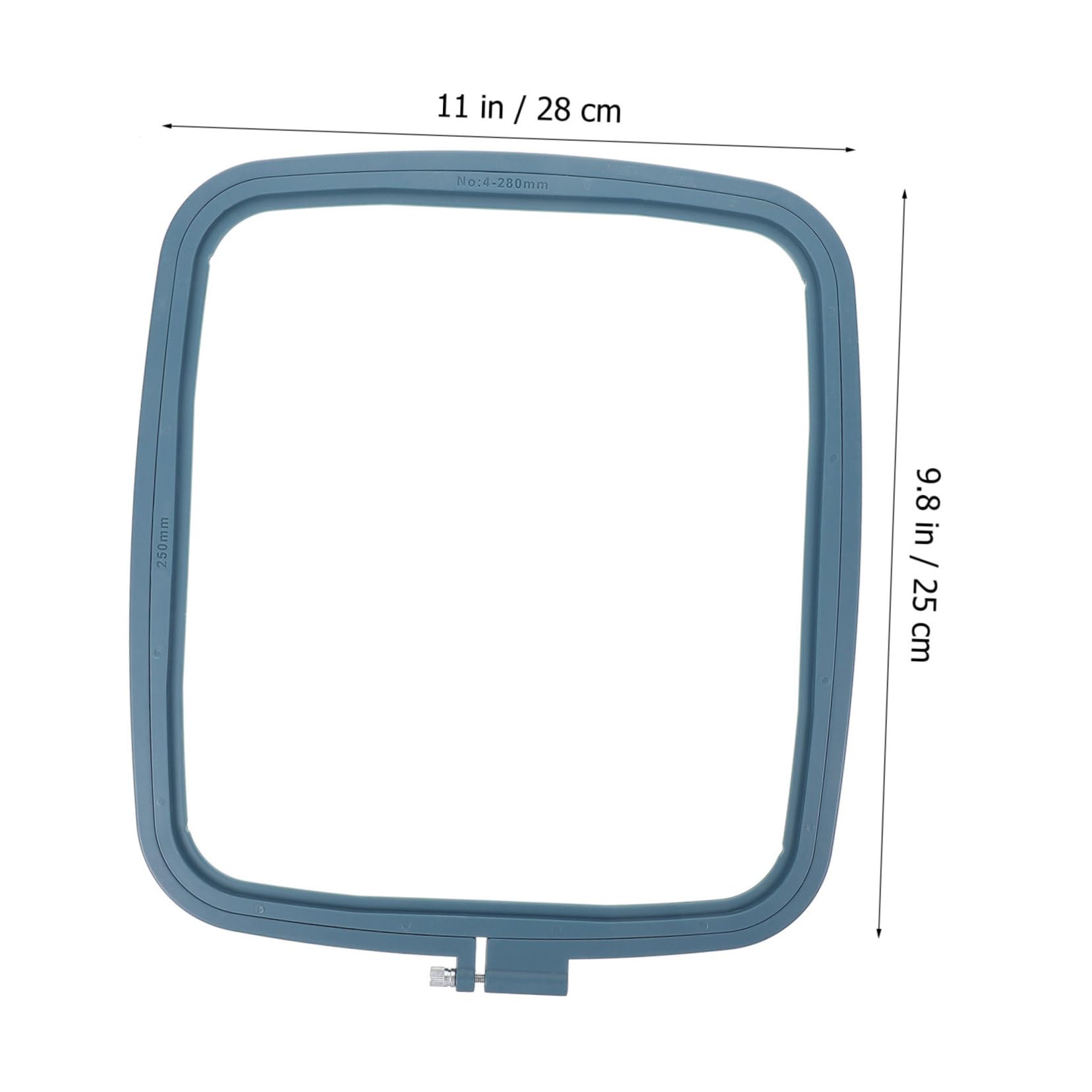 Cercles à Broder Carrés en Plastique, Lot de 5 pour Point de Croix