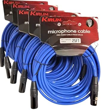 2-PACK Kirlin Y-301-03 3FT XLR Male To Dual XLR Female Y-Cable - Foto 5