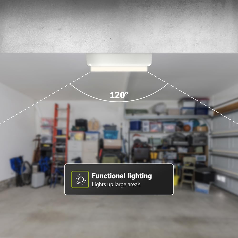 HOFTRONIC - Lote de 4 lámparas LED de bodega blanca - 12 W 1160 lm - Aplique ovalado - IP54 - Aplique de pared - 4000 K blanco neutro - Lámpara de techo para cuarto de baño bodega WC garaje taller