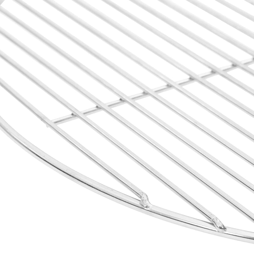 Griglia rotonda per barbecue Ø47 cm in acciaio inossidabile 304 per grigliare panini, hamburger, pollo, verdure