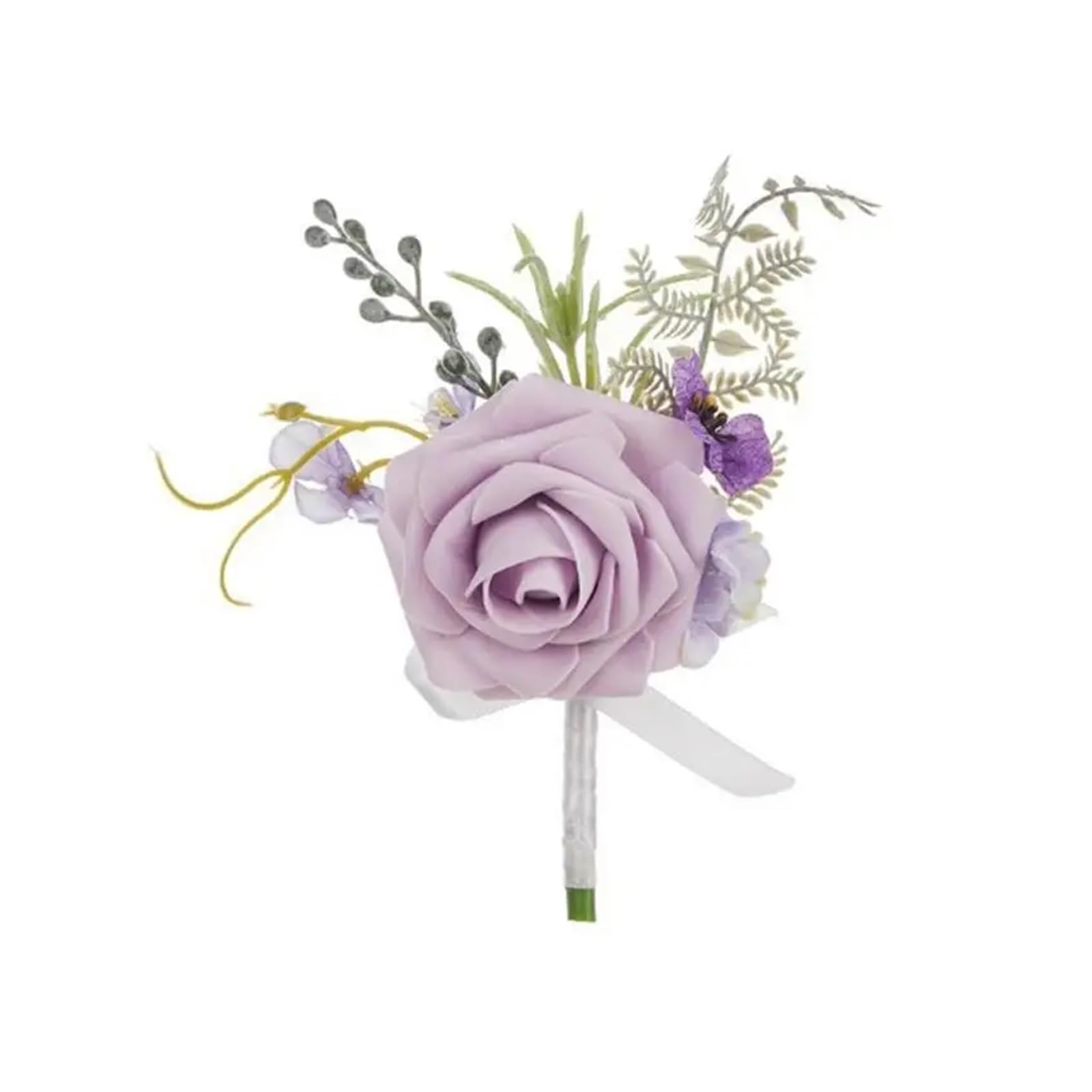 Hzomif Boho Artificial Flower Wedding Corsage 4pcs Wedding Corsage Boutonniere Soft Corsage Flower Artificial Flower Boutonnieres for Bridal & Banquets Artificial Flower