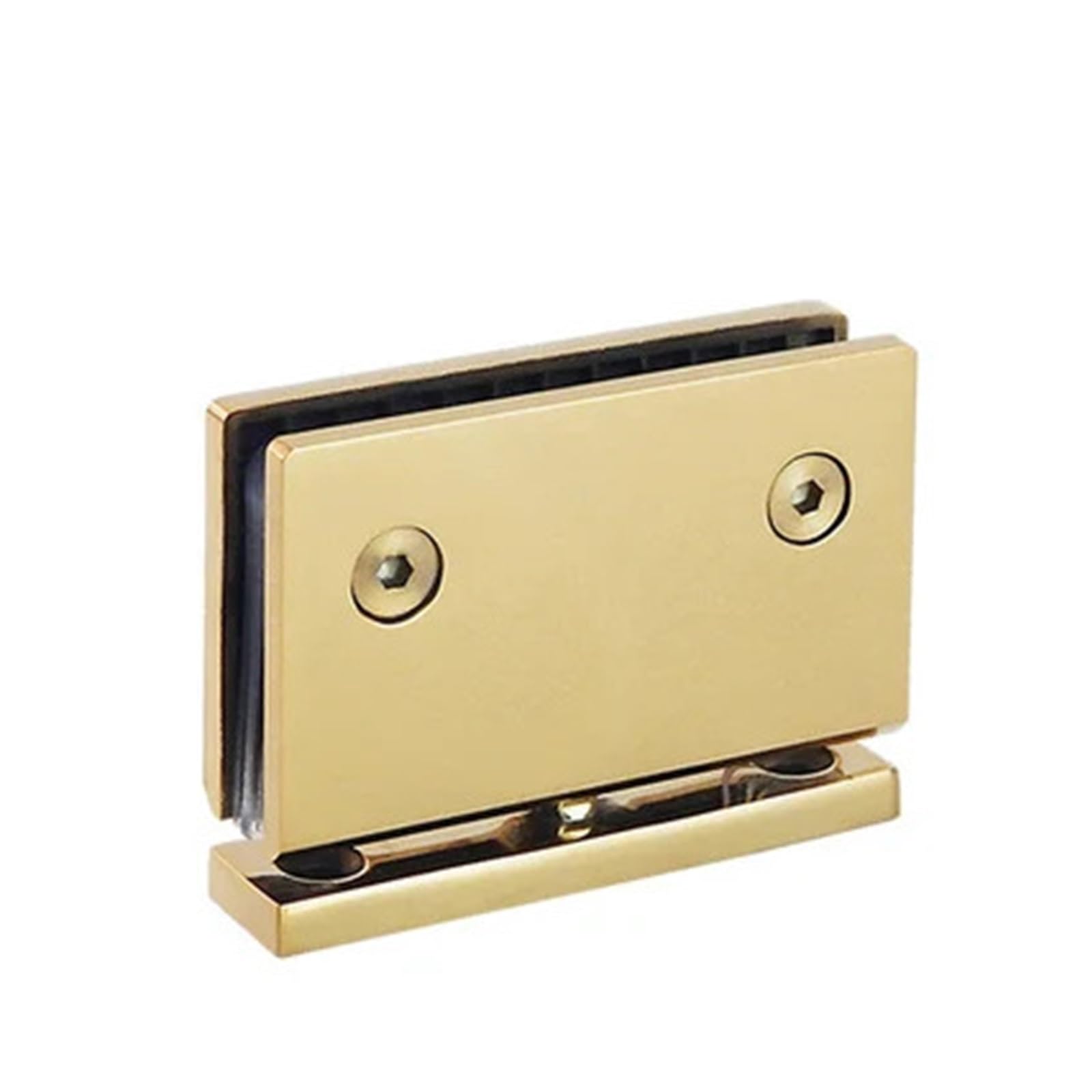 Padgcnor Gold Bathroom Glass Door Hinges Glass Door Bathrooms Stainless Steel Wall Mount Color Hinge Shower 360 Degree Shaft Rotating(Gold)