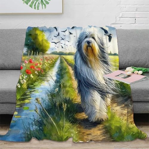 Couverture chaude microfibre moelleuse et douce imprimée 3D