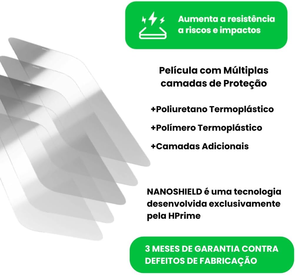 Película HPrime Nanoshield Samsung Galaxy S25+ Plus Tela 6.7