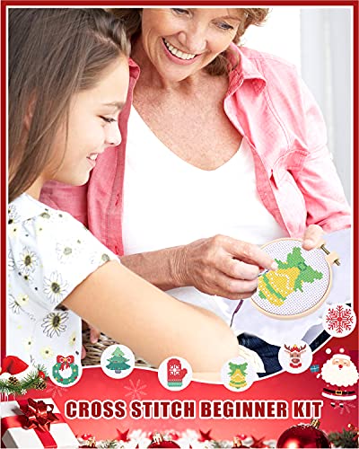 Pllieay E-013S Christmas Cross Stitch Beginner Kits For Kids 7-13 thumb #6
