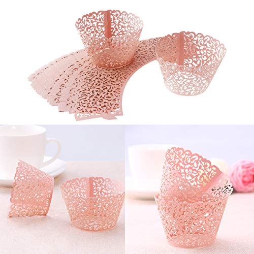 Emballage cupcake rose Tinksky pour masquer les moules de cuisson ternes