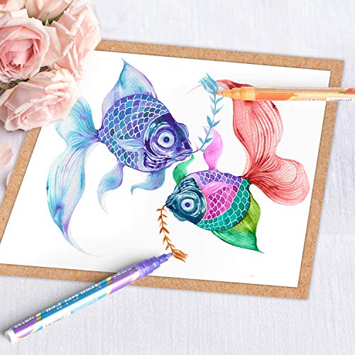 Jr.White JR20210524001US Glitter Metallic Paint Pens: Sparkle Water-Based Marker Pen thumb #1