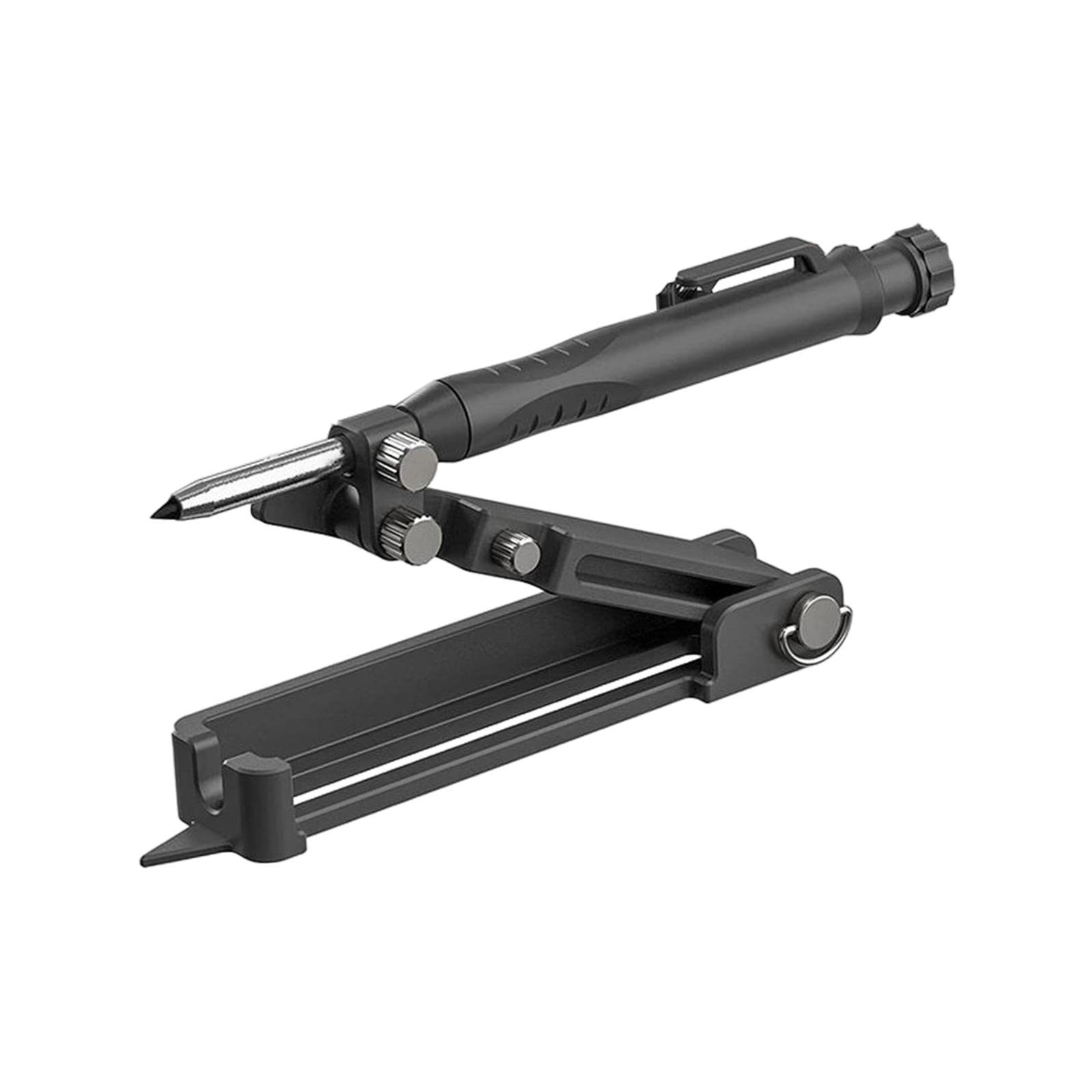 Measuring Marking Tool Construction Pencil Aluminum Alloy Scribe Tool Black