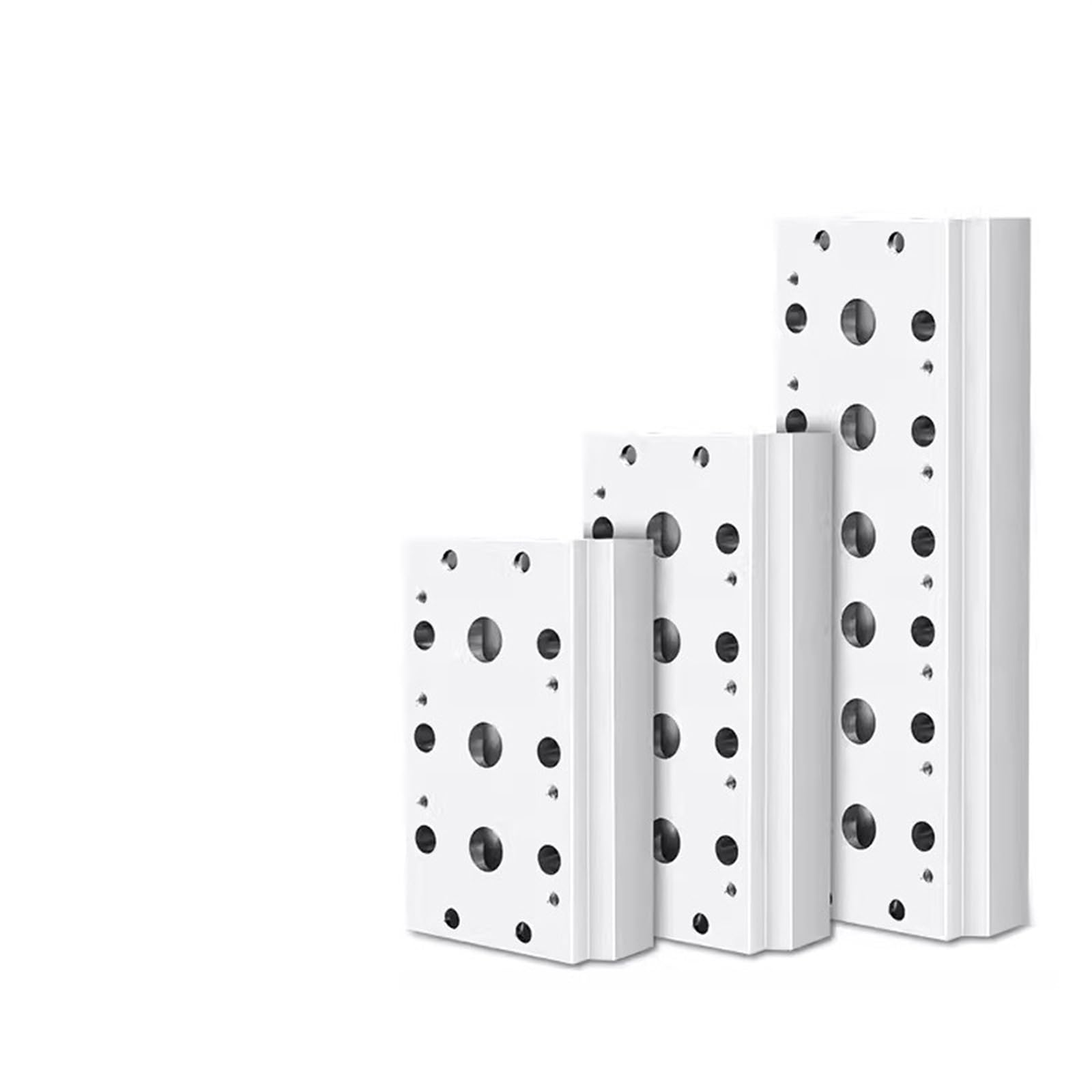 Collecteur for vannes pneumatiques 4V410 embase alu 2 à 8 ports