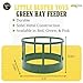 Little Buster Toys Hay Feeder Green | All-Metal Round Bale Feeder | Durable Livestock Accessory for Ranch Displays | Collector Piece for Holiday Farm and Western Setups