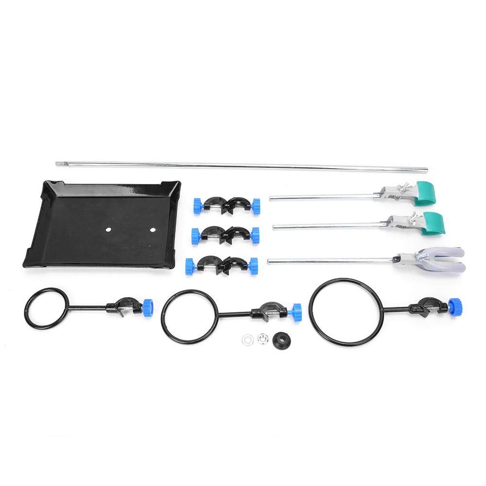Walfront Mini Lab Support, Labor Ständer Halter Labor Clamp Flaschenhalter Kondensatorständer Clip Set, Unterstützung Laborstativ für Chemie Physikalische Experiment
