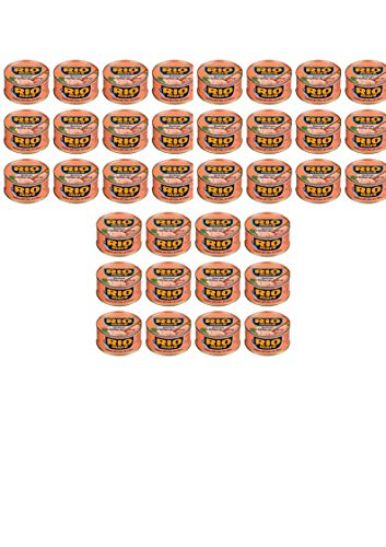 Rio Mare: Set of 12 Cans of Tuna Fish in Olive Oil, Yellowfin Tuna Quality Pack of 12, 80g (2.82oz) Each 960g (33.86oz) Total [ Italian Import ] (36 Pack)