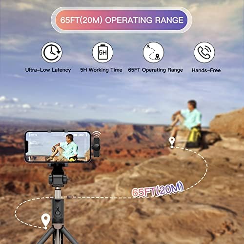 SNZIYAG Wireless Lavalier Microphone for iPhone iPad,Plug-Play Wireless Mic for Recording, Live Streaming, YouTube, TikTok, Facebook, Intelligent noise reduction, Auto Sync, No APP2pcs mic/IOS