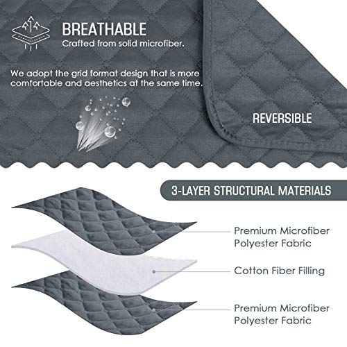 Taococo Couch Slipcover L Shape Sofa Cover Sectional Couch Chaise Lounge Cover Reversible Sofa Cover Furniture Protector Cover For Home Décor (Dark Grey, Small) #TOP3