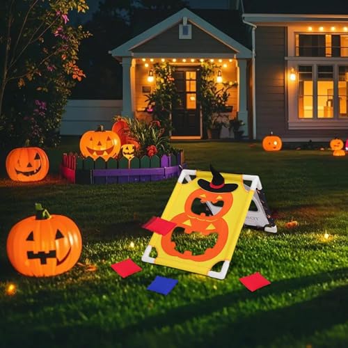Jeu de lancer de sac de sable Halloween activité interactive pour école