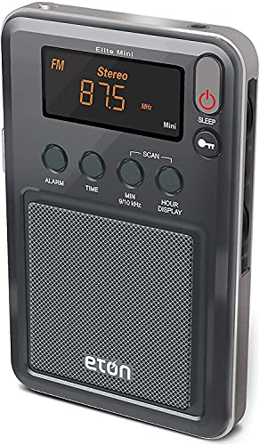 Eton Elite Executive Am/Fm/Aircraft Band/Ssb/Shortwave Radio And Eton Mini Compact Pocket Radio Bundle. Listen To The World. Digital Tuning, Telescoping Antenna, Bright Lcd Displays & Alarm Functions. #TOP4