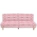 Surwin Sofabezug ohne Armlehnen 3 sitzer/2 sitzer, 3D Druck Polyester Stretch Armlose Sofabettüberzug Antirutsch Clic Clac Sofahusse Protector für Klappcouch Schlafsofa (visuell,S120-150cm)