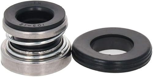 Miniatura 3 de Othmro 3 piezas de diámetro interno de 0.472 in de aleación de plástico de repuesto de sello de eje 103-12 para eje de bomba bombas de agua Eje