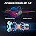 immagine 5Auricolari Bluetooth Sport, Cuffie Bluetooth Senza Fili 5.0 Cuffie Wireless in Ear 80 Ore di Riproduzione Dual Host con HiFi Stereo CVC8.0 Microfono Impermeabile IPX5, per Bicicletta, Correre