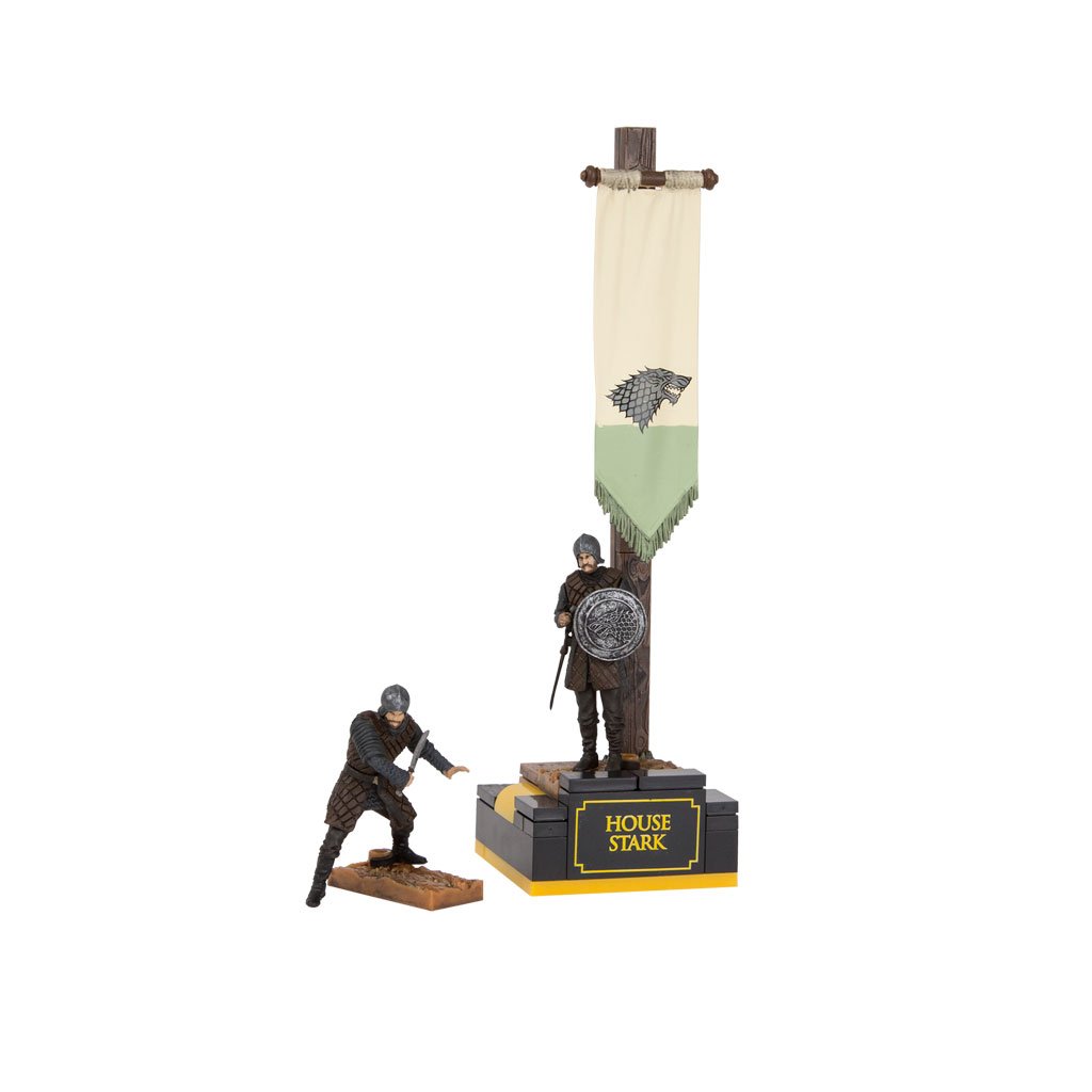 McFarlane Game of Thrones Banner Pack Stark Construction Set (Brown/Grey)