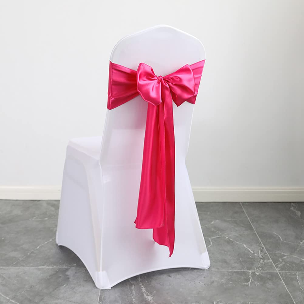 ERRVA Decorazione per sedie da matrimonio, telai per sedie, fasce per nodi, fiocchi per sedie per decorazioni per sedie per eventi, banchetti, feste di matrimonio, viola