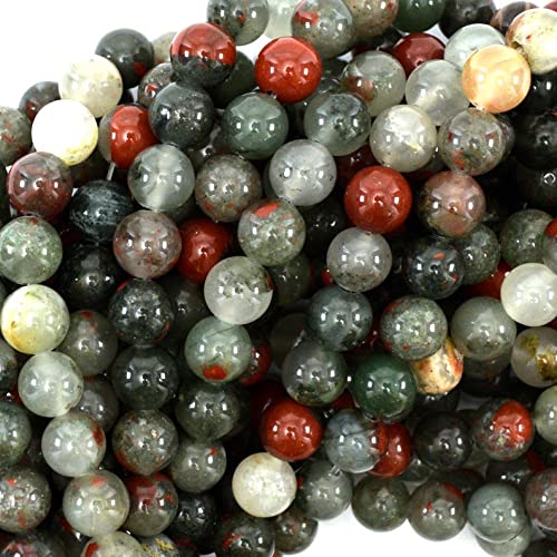 Agate sang d'Afrique perles rondes de qualité supérieure pour colliers et bracelets artisanaux