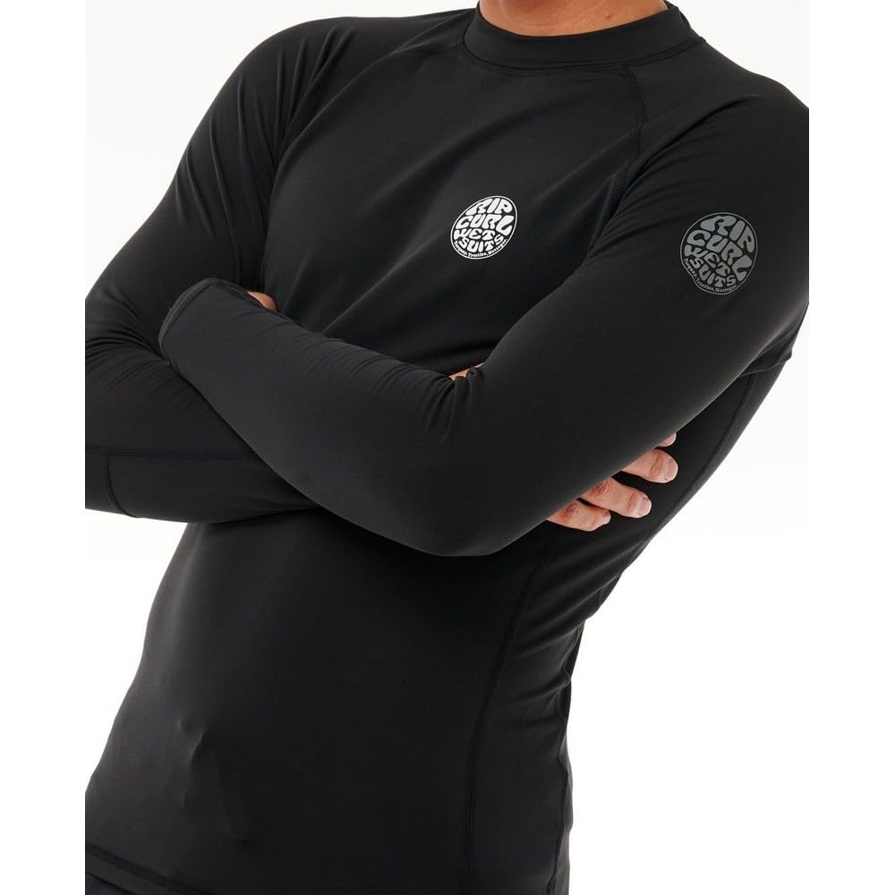 RIP CURL Rash Guard A Maniche Lunghe Icons UPF Brushed M