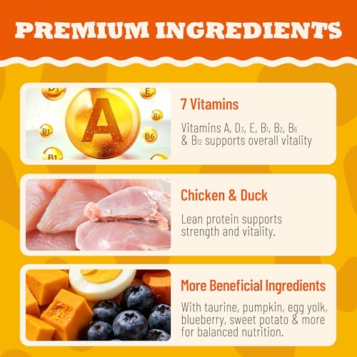 Cat Vitamins Treats with Taurine & Omega-3 13.05oz Chicken Taste - Image 3