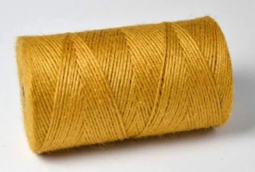 3 Ply Coloured Jute Twine Spool of 328ft / 100mtrs Gift Garden Burlap Craft string cord (Gold)
