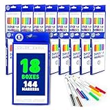 Color Swell Bulk Markers - 18 Packs 8 per Pack (144 Total) - Super Tip Bulk Markers