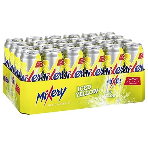MIXERY ICED YELLOW 24 x 0,5l Dose inkl. 6 Euro DPG Pfand - der Energy Kick mit Zitronengeschmack!