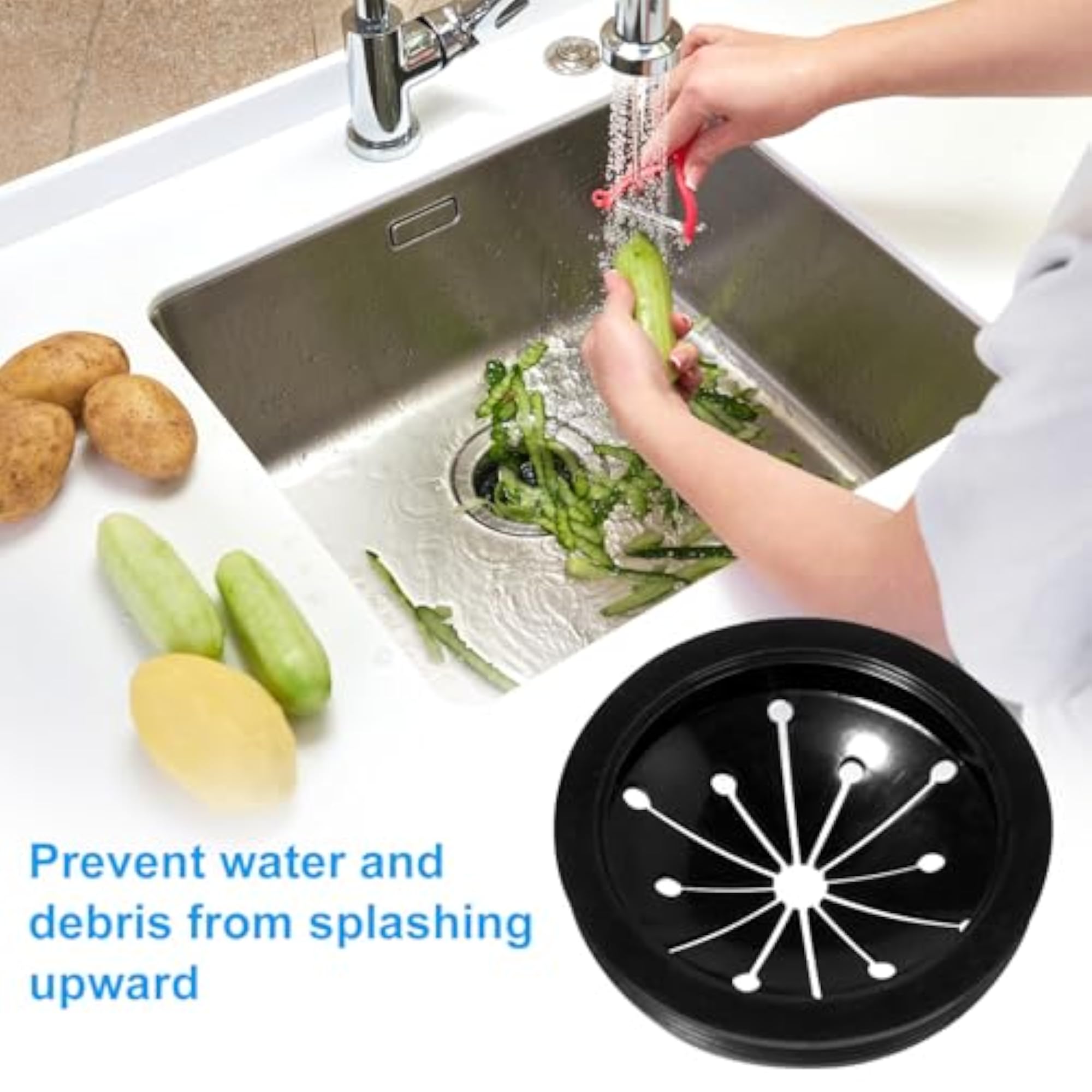 Kitchen Garbage Disposal Rubber Drain Insert