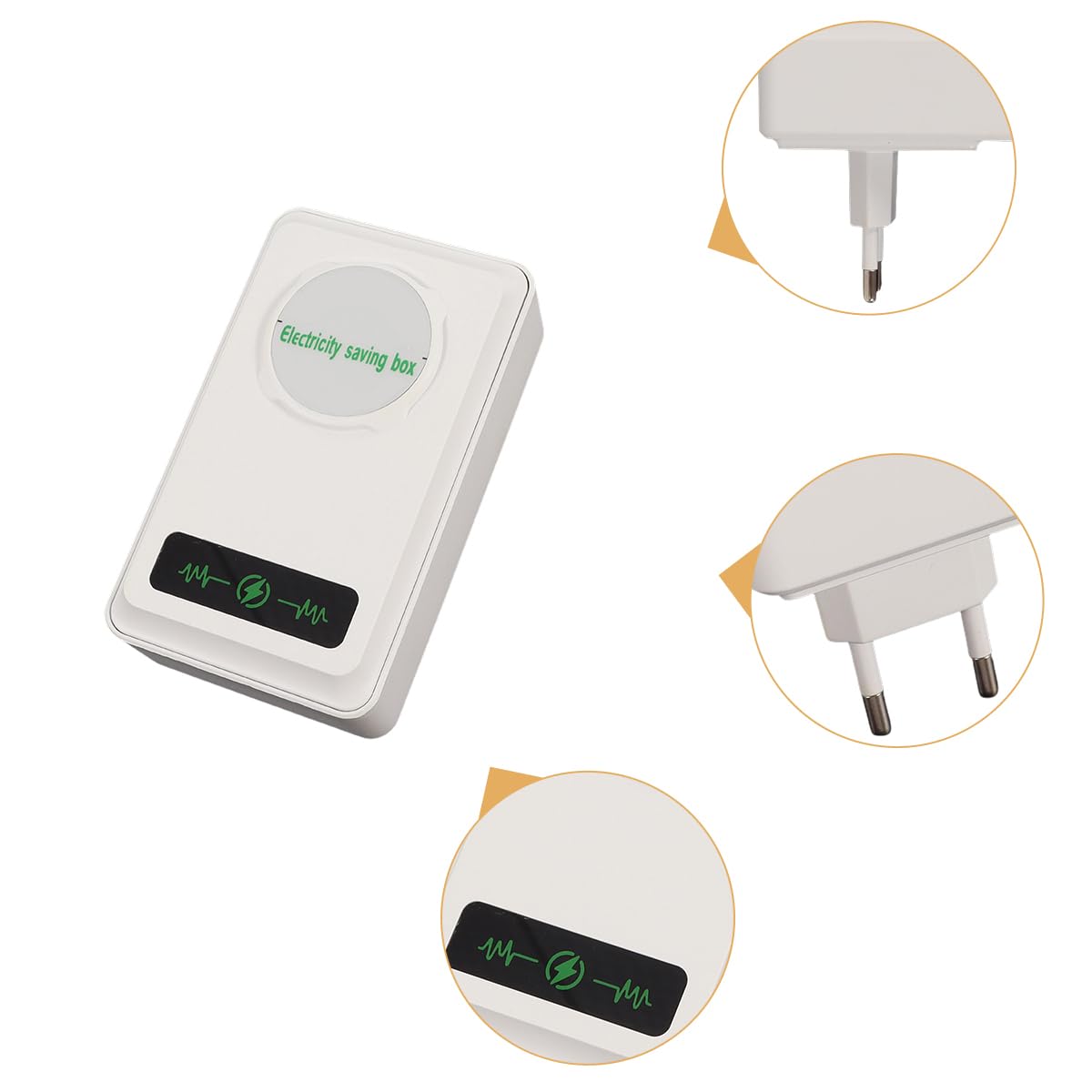 2 Cajas De Ahorro De Energía con Voltaje Estable, Protección contra Sobrecargas Y Material Ignífugo ABS para El Hogar