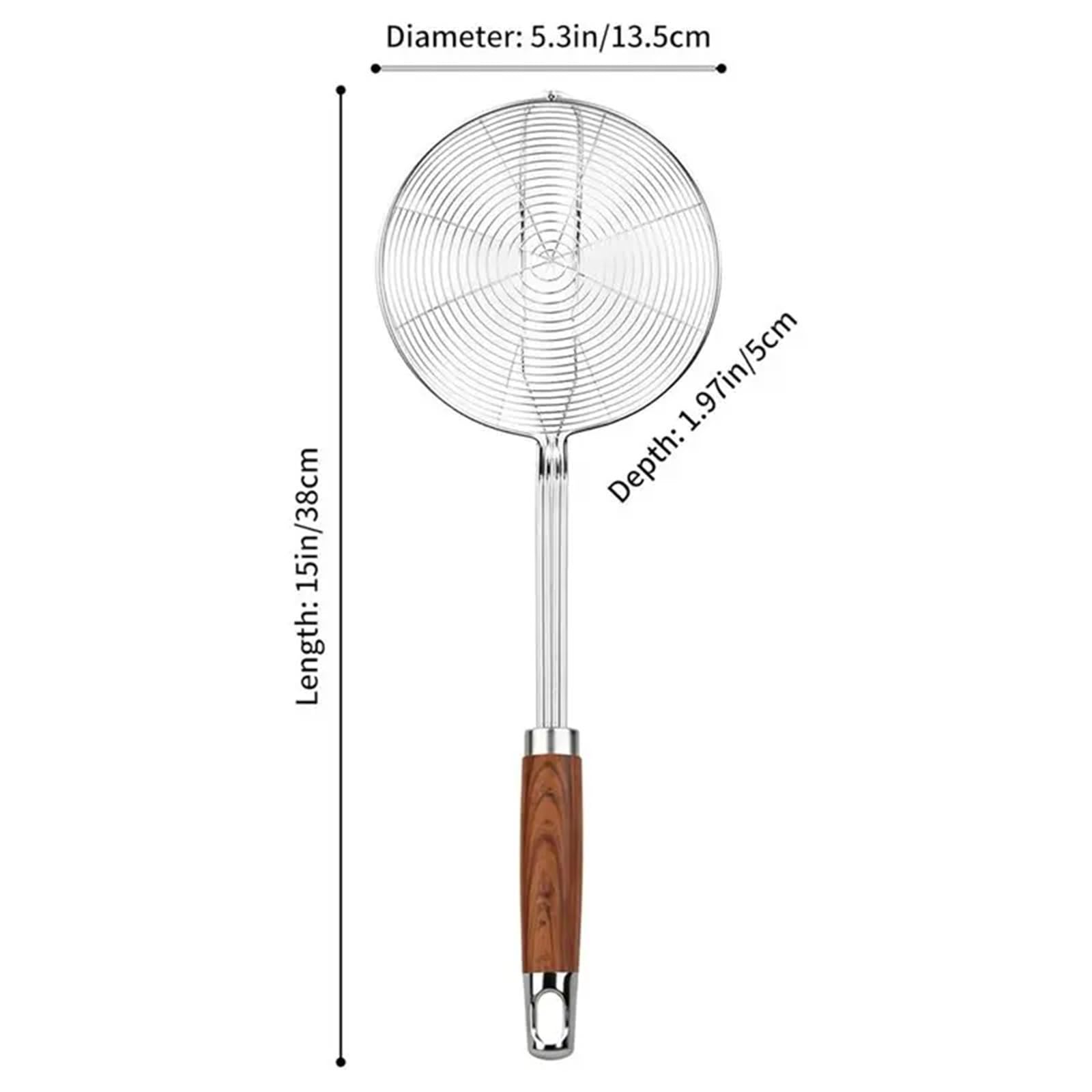 Cucchiaio for schiumarola con filtro Spider da 2 pezzi manico Per Alimenti