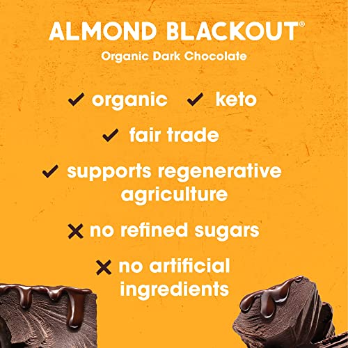 Alter Eco | Chocolate Bars | Pure Dark Cocoa, Fair Trade, Organic, Non-Gmo, Gluten Free (12-Pack Almond Blackout) #TOP3