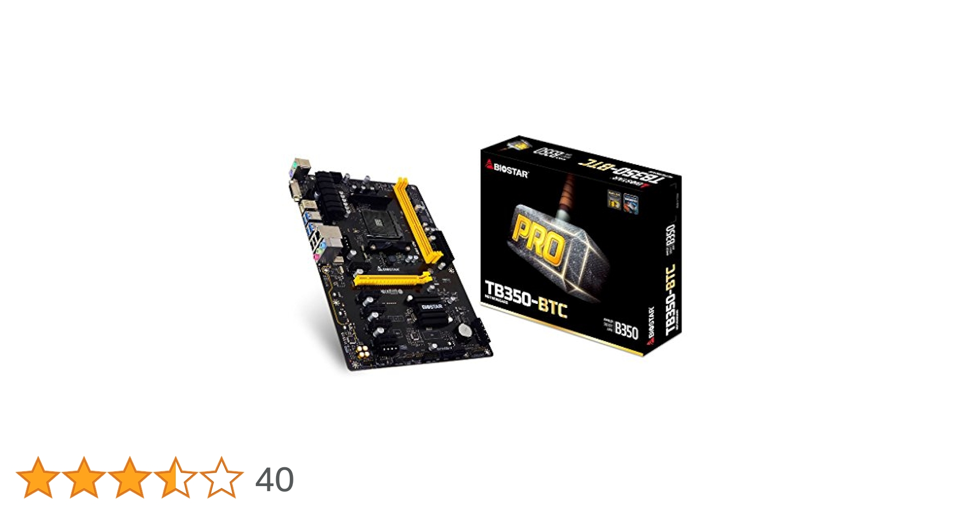 BIOSTAR TB350-BTCマザーボード BIOSTAR TB350-BTC AM4 AMD B350 SATA 6Gb/s USB 3.1 ATX AMD