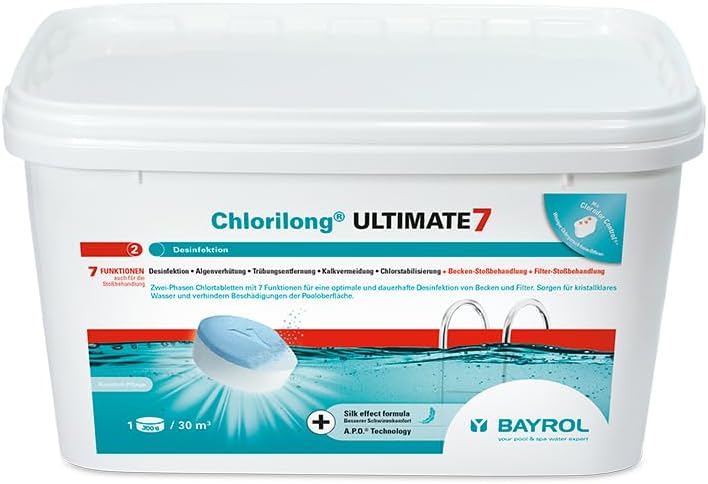 BayrolChlorilong Ultimate 7, chlorine tablets