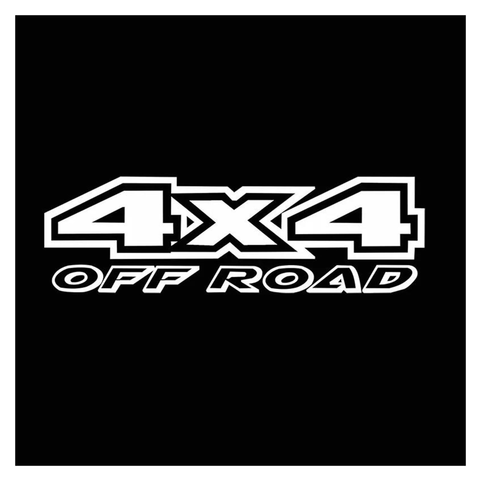 Decoration 4X4 Off Road Car Sticker Auto Body Bumper Windows Motorcycle Film Decal Tuning Accessories(White)