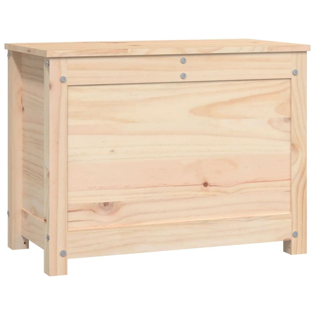 vidaXL Truhe, Aufbewahrungsbox mit viel Stauraum, Aufbewahrungstruhe mit Deckel mit Gasdruckfeder, Werkzeugkasten Holzbox Holztruhe, Massivholz Kiefer