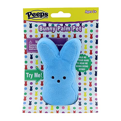 Animal Adventure | Peeps | 4” Collectible Palm Pet Bunny Plush | Blue