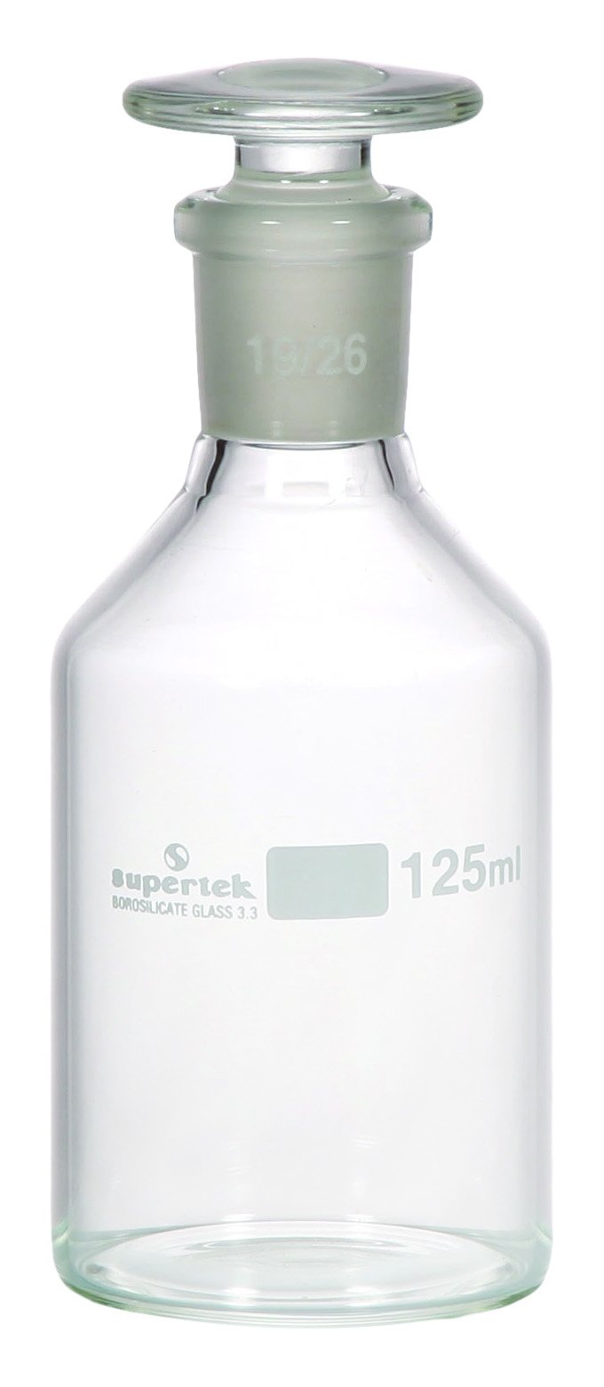 Supertek Reagent Interchangeable Hollow Stopper, Narrow Mouth, Clear