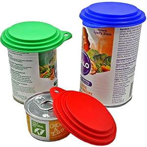 Keep Your Dog and Cat Food Fresh – Pet Food Can Cover Lids – Made in USA, Sold by Vets – Fits Small, Medium and Large Cans – BPA-Free