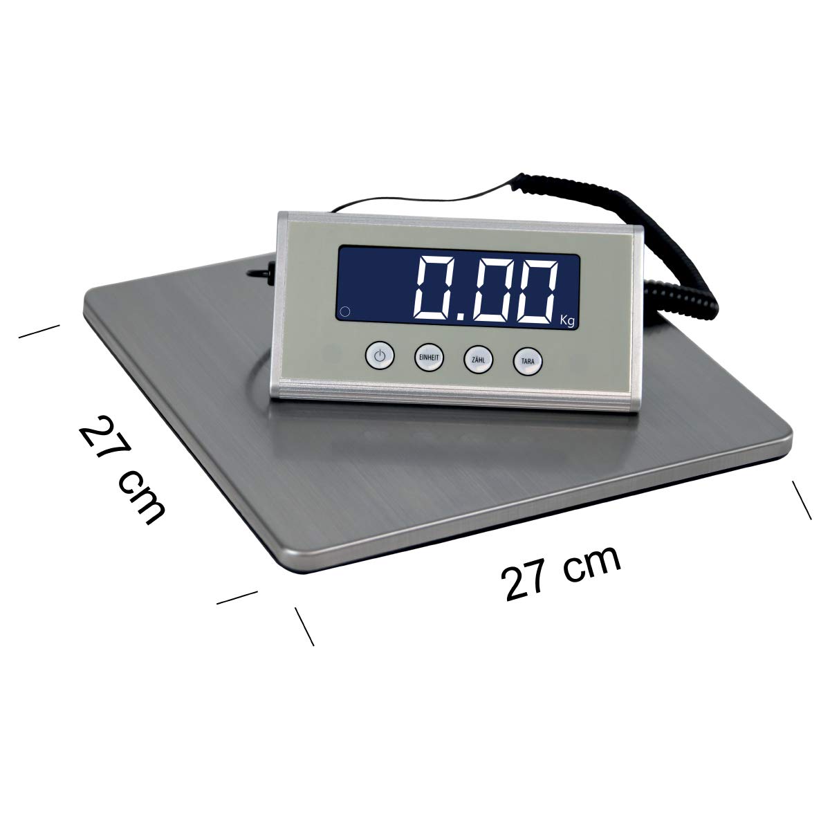 WKA Plattformwaage SKA-2727, max. 150 kg, Teilung 20 g, Edelstahl
