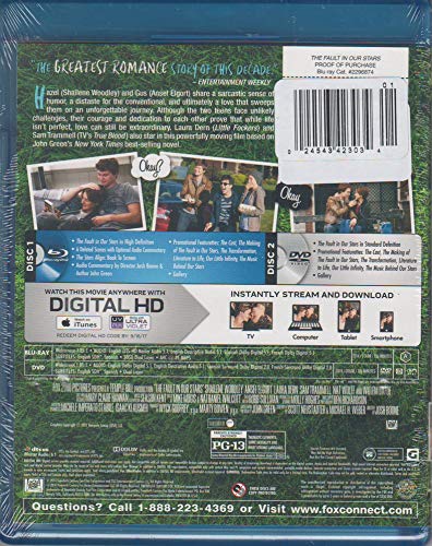 The Fault in our Stars [Blu-Ray + DVD + Digital... B07MN2YPV2 Book Cover